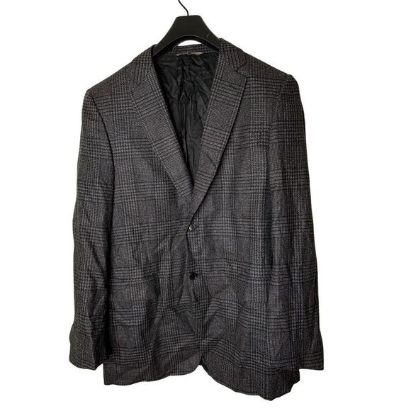 Canali wool vented back blazer men's